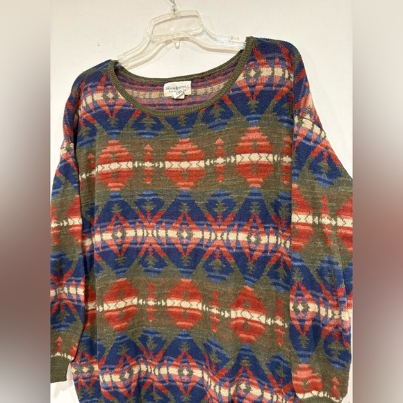 Denim & Supply Ralph Lauren Women’s Aztec Knit Long Sleeve Sweater large - Picture 2 of 6